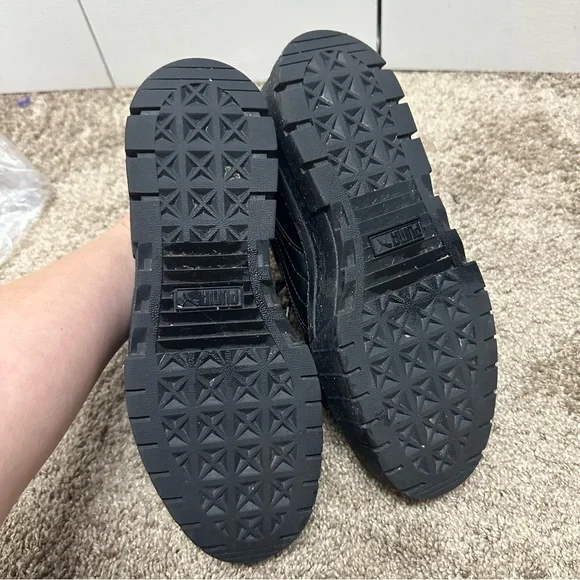 Puma × DUA LIPA Mayze Flutur Black Platform Sneakers Sz 9M - Picture 8 of 13